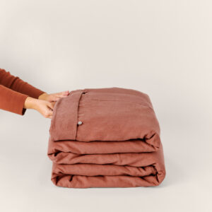 DUVET LINHO GOIABA