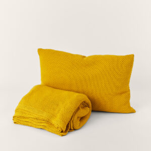 KIT TRICOT MANTA E ALMOFADA