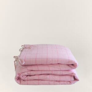 KIT MADRAS ALGODÃO ROSA